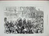 1876 LORD MAYOR SHOW TEMPLE BAR LONDON ELEPHANTS