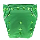 Happy Cherry 高品質 ベビー用おむつ おむつカバー 布オムツ カジュアル 肌に優しい サイズ調節可能 安全 ボタン式 通気性良い グリーン