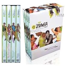 zumba Workout 4 DVDs Latin Dance Fitness Set