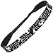 Hipsy Women's Adjustable NO Slip I Love Soccer Headbands (Black 2pk)
