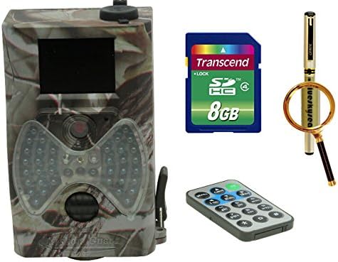 Blueskysea Free Gift Gel Pen + Boskon BG-520 HD 12MP 940NM Low Glow Scouting Infrared Trail Hunting IR Camera (BG-520 camera +8gb)