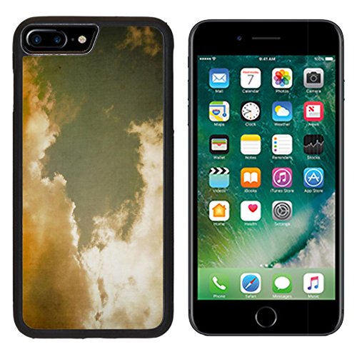 MSD Premium Apple iPhone 7 Plus Aluminum Backplate Bumper Snap Case Vintage grunge clouds background with light leak IMAGE 24096572
