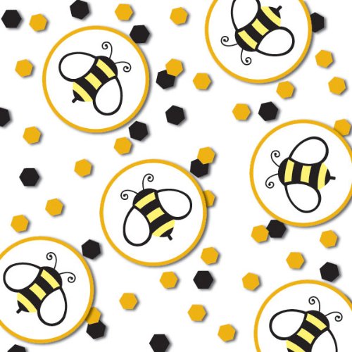 Buzzing Bee Black & Printed Confetti