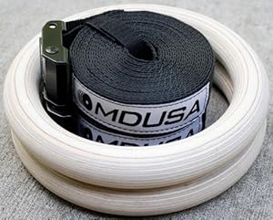 Wood Gymnastic Olympic Rings for Crossfit - Pair (Free Shipping & Lifetime Warranty)