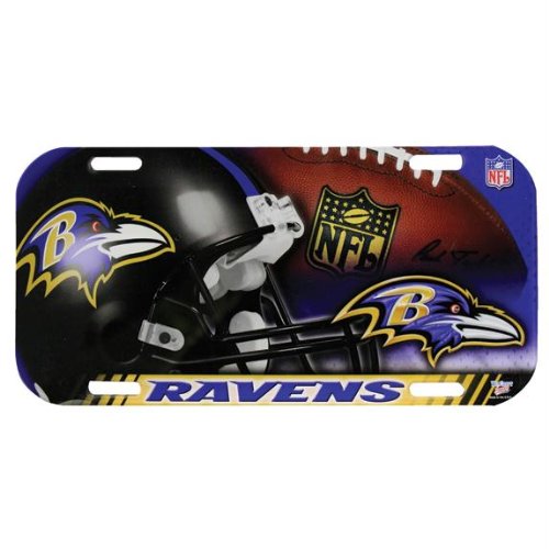 Baltimore Ravens - Collage High Definition License Plate, NFL Pro Football
