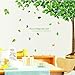 SMJAITD BestGrew? Green Tree Garden Series Large Tree and Butterflies Wall Decals, Living Room Bedroom Removable Wall Stickers Murals
