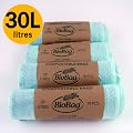 30 Litre x 40 bags Biobag Compostable Kitchen Kerbside Caddy Liner - Food Waste Bin Liners - EN 13432 - Biobags 30L Bags with Composting Guide