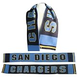 San Diego Chargers 2-Sided Acrylic Scarf (Measures 8" Wide x 60" Long)