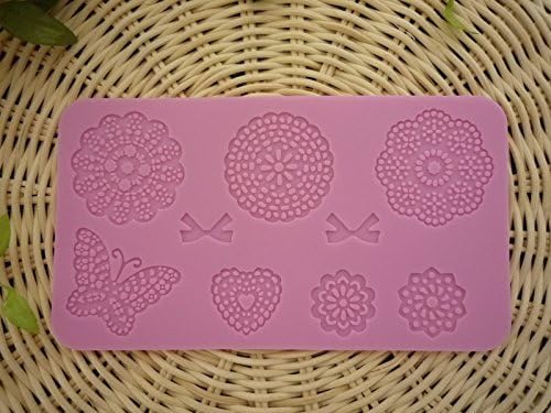 [Ever garden] race mold butterfly flower ribbon Sugar Craft Sugar veil / silicon mold / die-cut type kit / handmade production (flower [set two])