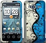 Blue Vines Hard Snap On Case Cover Faceplate Protector for HTC Evo Shift 4G ....