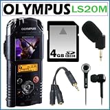 Olympus LS-20M PCM Recorder with HD 1080p Video Recording and Web Cam + Accessory Kit