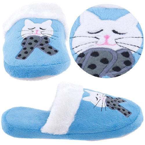 Blue Cat Slippers for Women 9