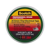 Scotch #35 Electrical Tape 10851-BA-10, 3/4-Inch x 66-Foot x 0.007-Inch, Green