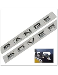 Automotive Parts and Accessories: Range Rover Chrome L322 Hood Tailgate Bonnet Badge Emblem Lettering x1 SJH1041CH - GROUPMY