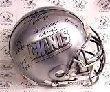 Lawrence Taylor - Autographed Pewter Finish Full Size Official NY Giants Helmet