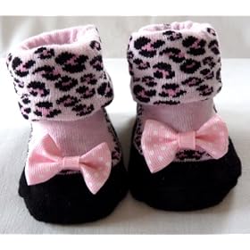 Soft Touch Baby Girl I'm Wild Gift Socks,Color-Light Pink