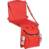 Picnic Plus Portable Stadium Seat with Cooler and Shoulder Straps