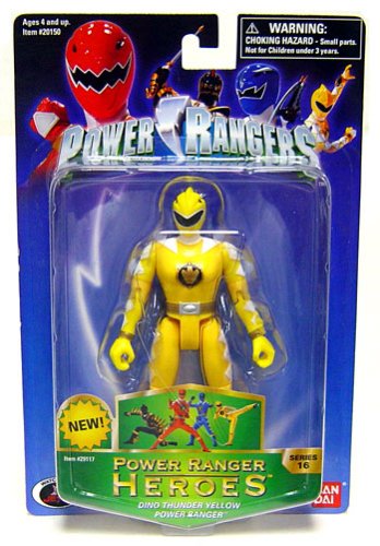 51C%2Bq1VJI9L Power Rangers Heroes Dino Thunder Series 16 Action Figure Yellow Ranger