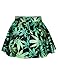 Pink Queen Women Girls Casual High Waist Stretch Waist Flared Pleated Mini Skirt