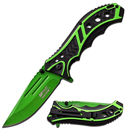 MTech Ballistic "Lifestream" Spring Assist Knife in Assorted Colors (Green)
