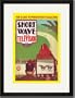 Black Framed/Matted Print 17x23, Short Wave and Television: Televised Horse Racing