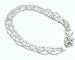 Valentines Day Gifts Ankle Bracelet Pair in Silver 10.25 inches