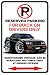 Buick Grand National Muscle Car-toon No Parking Sign