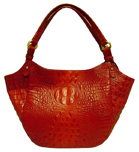 brahmin jackie zinnia melbourne croc print purse  more detail click!