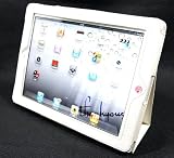 39sオリジナル商品Apple iPad3iPad2専用スタンド機能付ケースホワイト