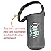 WaterVault Neoprene Bottle Holder, Adjustable Detachable Strap, Shoulder Sling & Hand Carrier - Grey XL