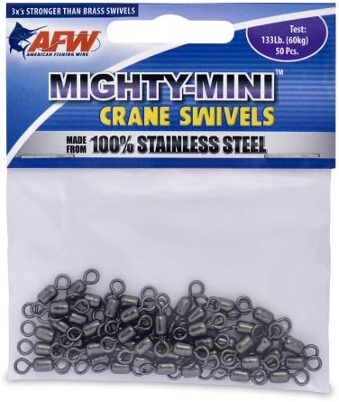 American Fishing Wire Mighty Mini Crane Swivels (100-Percent Stainless Steel)