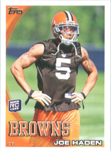 2010 Topps NFL Football Card # 169 Joe Haden RC - Cleveland Browns ( Rookie Card) NFL Trading Card in a Protective ScrewDown Case!