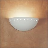 A19 306 Matador Red Glaze Islands of Light Contemporary / Modern Gran Cyprus Two Light Wall Sconce
