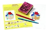 Anatomy of the Human Heart Rubber Stamp Set: I Stamp and Teachers Guide