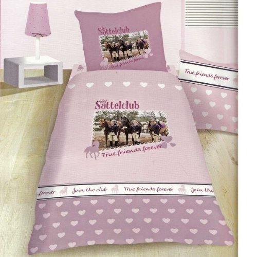 CTI 039628 Bettw&auml;sche Der Sattelclub True Friends Forever / Linon / 135 x 200 + 80 x 80 cm