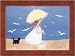Mademoiselle Framed Canvas Art by Diane Ethier,15.6 in. x 11.6 in. Framed