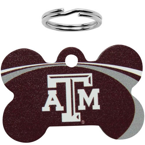 Texas A&M Aggies Bone Engravable Pet ID Tag