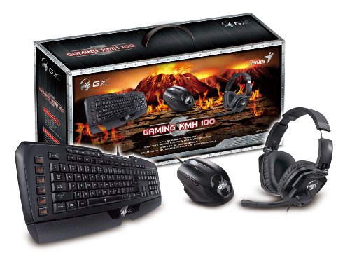 Buy Genius 3-In-1 Gaming Set with Imperator Keyboard, Maurus Gaming Mouse and Lychas Headset Combo (GX-GAMING KMH 100)