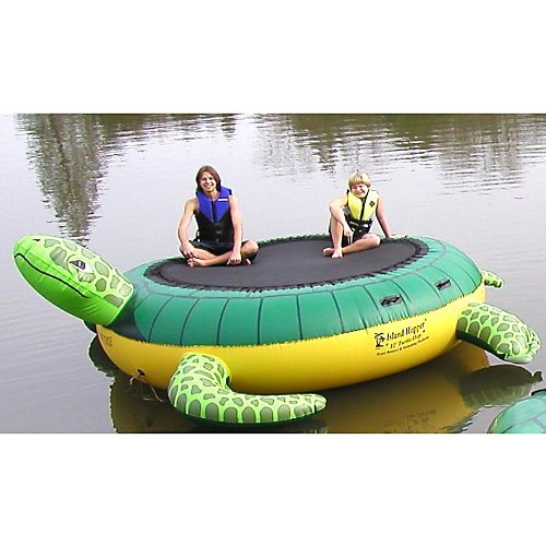 Water Platform Trampoline 12 ft Turtle Lake Boat Bouncer Inflatable