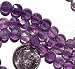 Amethyst Faceted Coin Beads Purple Violet 6.5mm (8 Inch Strand)