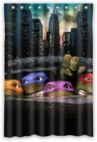 Amazing Eenage Mutant Ninja Turtles Leonardo_ Raphael Custom Shower Curtain 48"(W)X72"(H) NHY-213