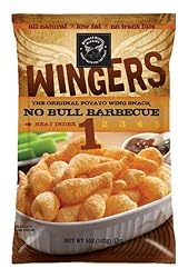Wingers Potato Snack, Level 1, No Bull Barbecue, 5-Ounce Bags (Pack of 12)