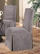 Set of 2 Victorian Parson Chairs in Beige