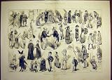 1881 SKETCHES FANCY DRESS BALL LIVERPOOL COSTUMES
