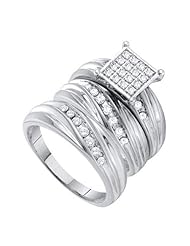 0.52CT DIAMOND FASHION TRIO SET