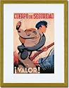 Gold Framed/Matted Print 17x23, Security Force