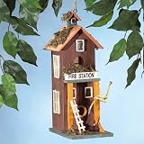 2 Story Fire Station Birdhouse
