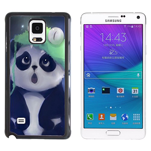 Panda Cute Bear Animal Hard Plastic and Aluminum Back Case For Samsung Galaxy Note 4
