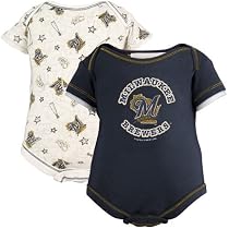 Milwaukee Brewers Infant Home Run 2-Pack Creeper Set