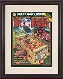Framed 8.5 x 11 Super Bowl XXXIV Program Print | Details: 2000, Rams vs Titans